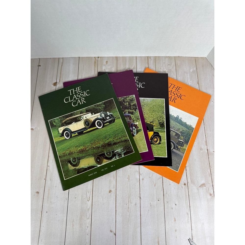 The Classic Car Magazine‎ 1970 Complete Set Vol XVIII No 1-4 CCCA